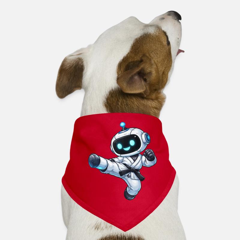 Combat robot in karate gi Dog Bandana