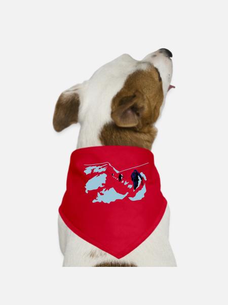 Escalade - Bandana pour chien - rouge - Devant