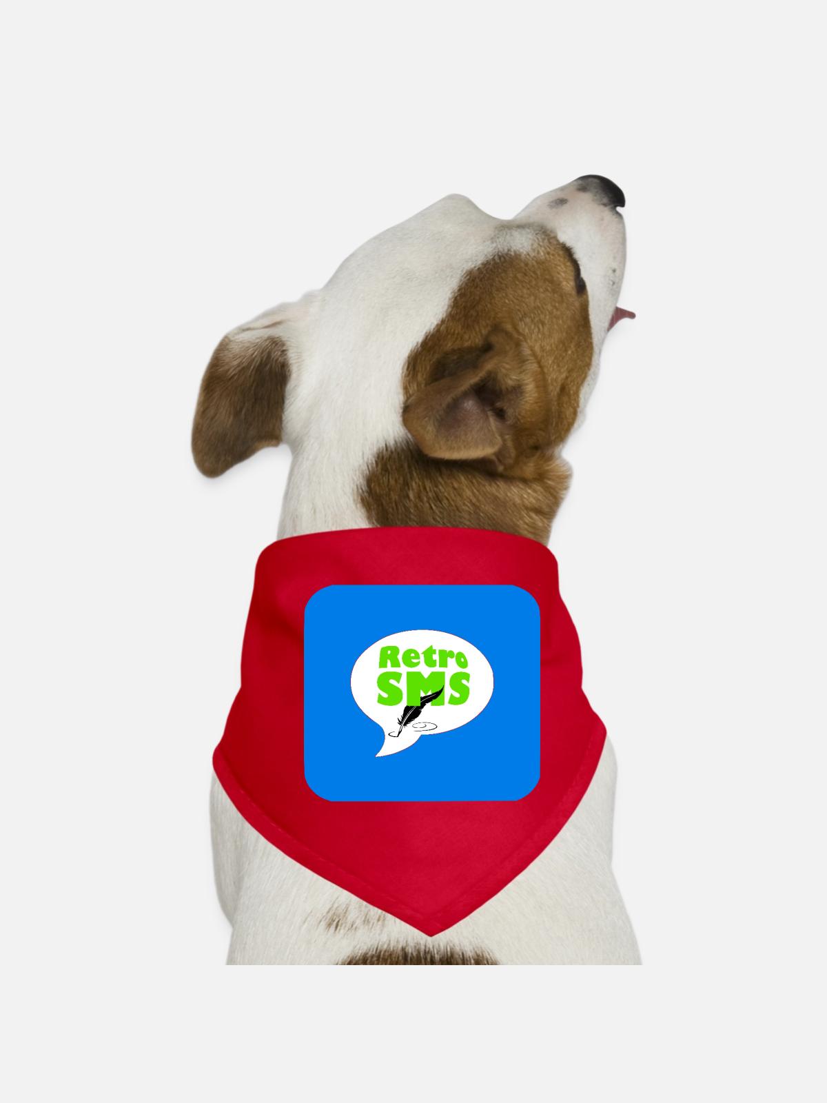 Retro-SMS - Hunde-Bandana - Rot - Vorne