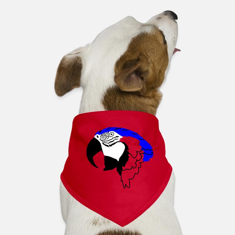 Papagei Hunde-Bandana
