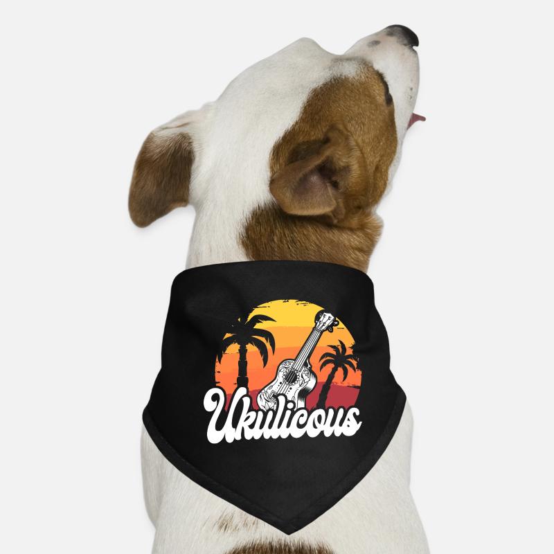 Hawaiian Ukulele Uke Ukulicious Hunde-Bandana