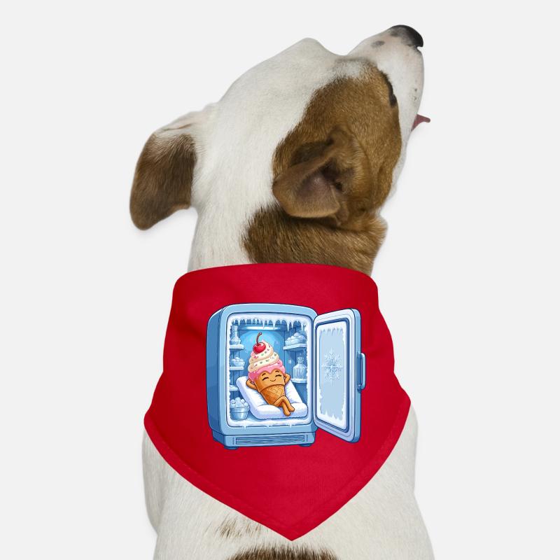 Kühlschrank Eiscreme Kuschelheld Dog Bandana