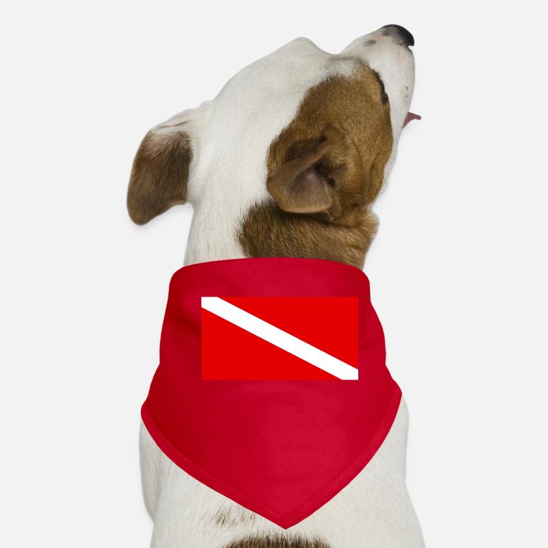 Pavillon de plongée Diving Flag Bandana pour chien
