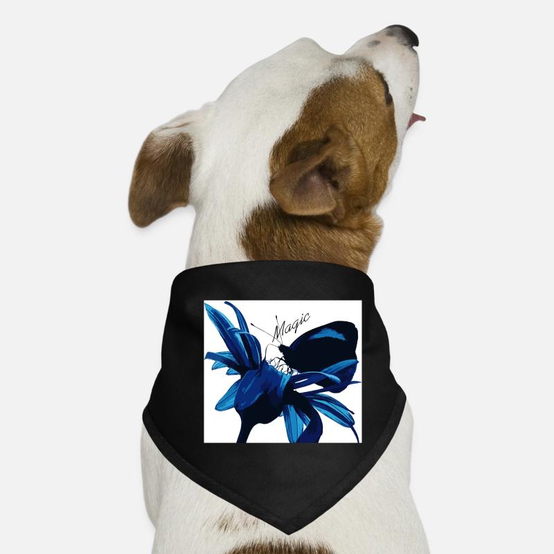 Blue Blossom Magic with Magic Dog Bandana