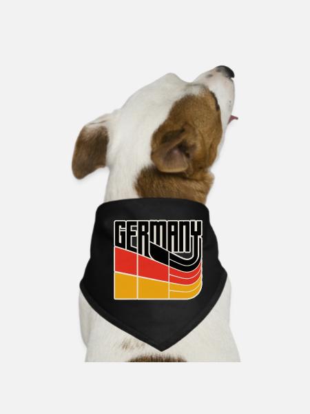 Germany - Hunde-Bandana - Schwarz - Vorne