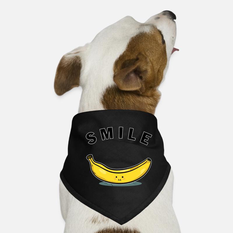 Banana Smile Dog Bandana