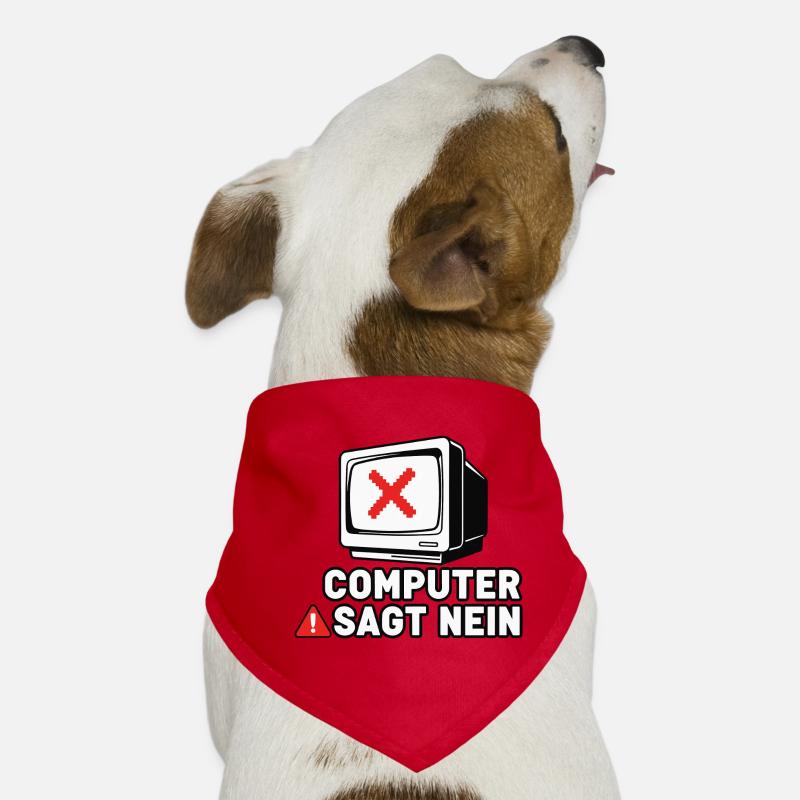 Computer Says No Retro Pixel Dog Bandana