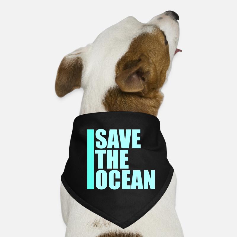 Save The Ocean Ozean Aktivismus Umwelt Statement Hunde-Bandana