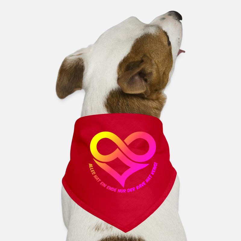 Tout a une fin que le rave n'en a pas! Bandana pour chien