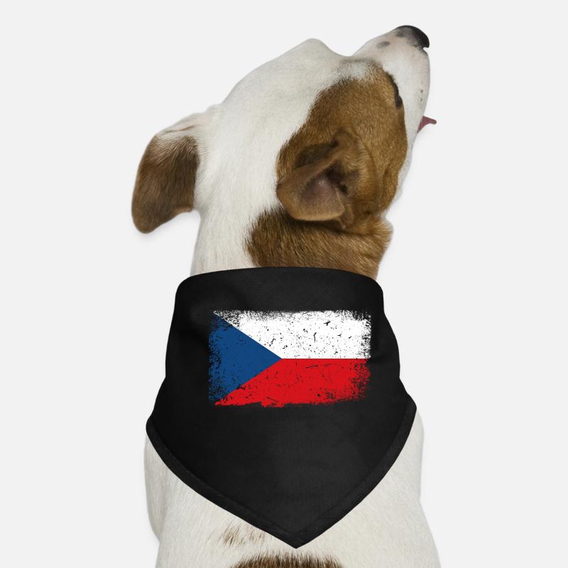 Tschechien Flagge Hunde-Bandana