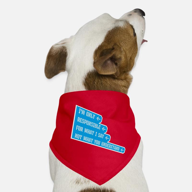 ce que je dis citation Bandana pour chien