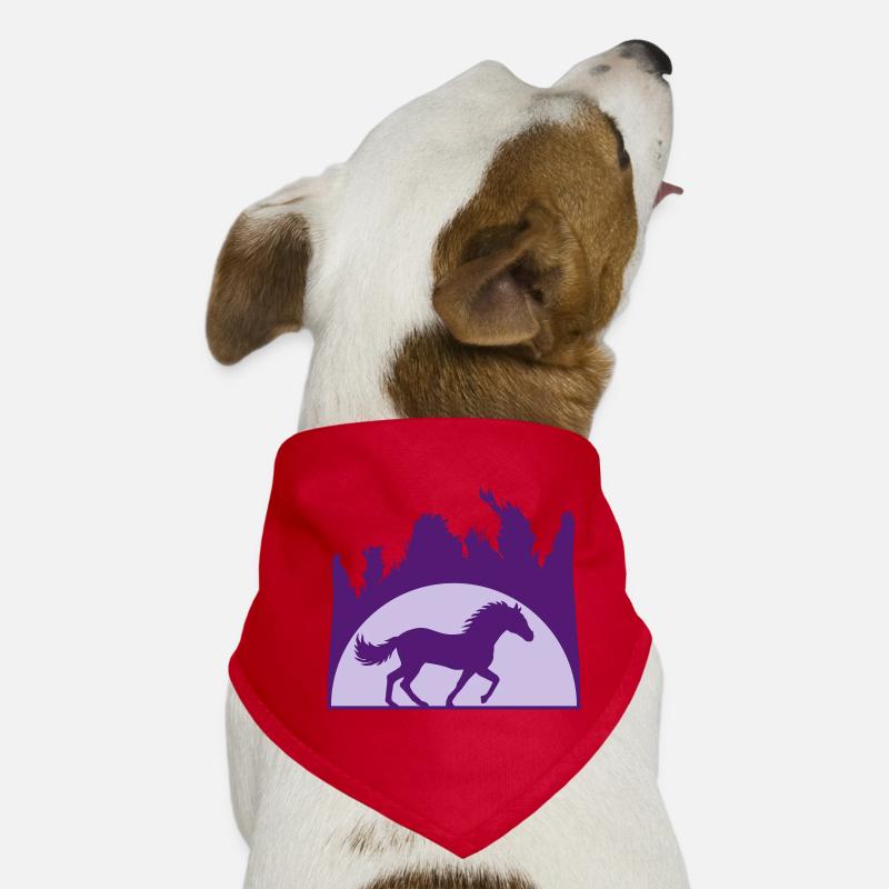 Sonne Strand Palmen Pferd Hunde-Bandana