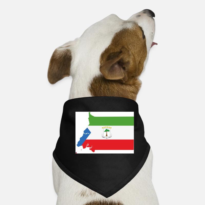 Drapeau de la Guinée équatoriale, Carte Bandana pour chien