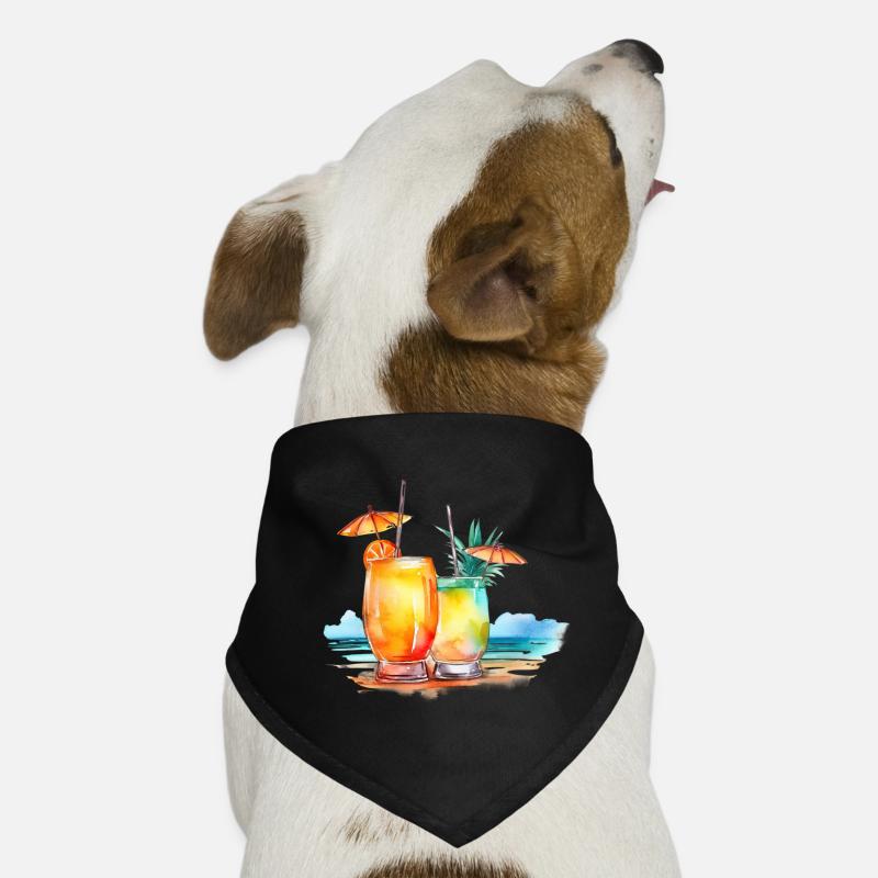 COCKTAIL SUR LA PLAGE Bandana pour chien
