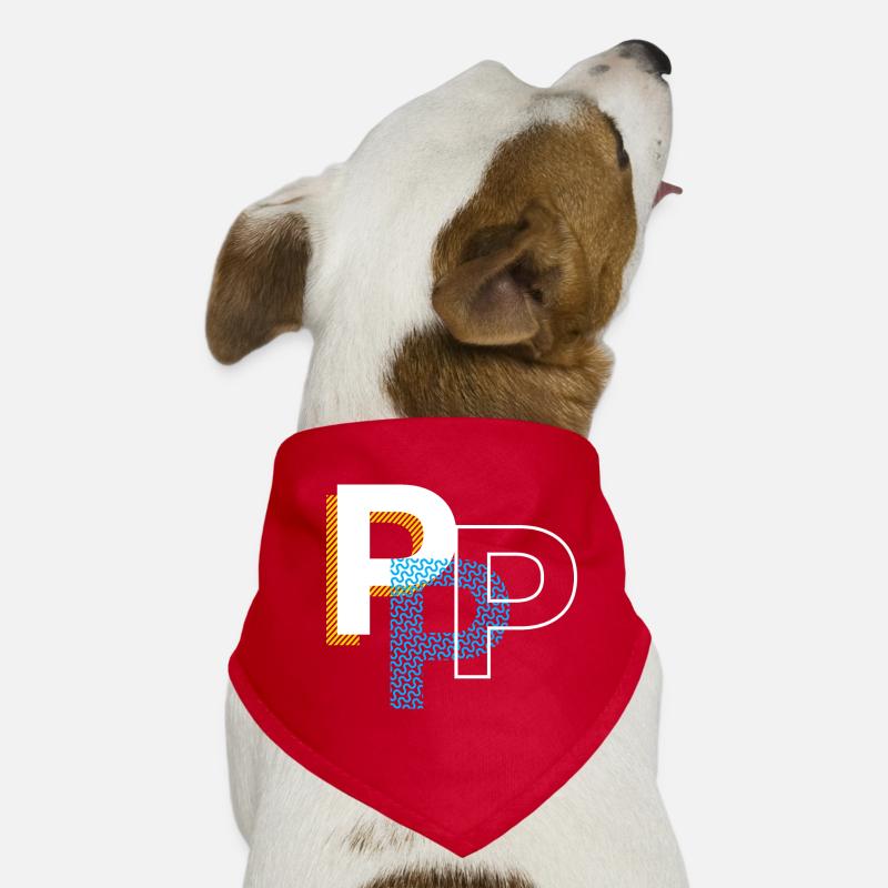 Anfangsbuchstabe P Hunde-Bandana