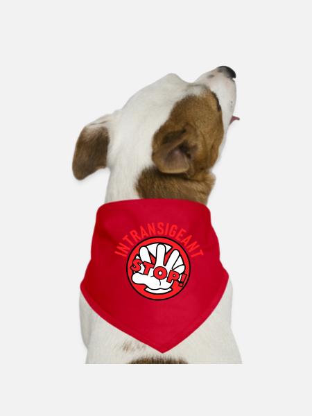 Intransigeant - Bandana pour chien - rouge - Devant
