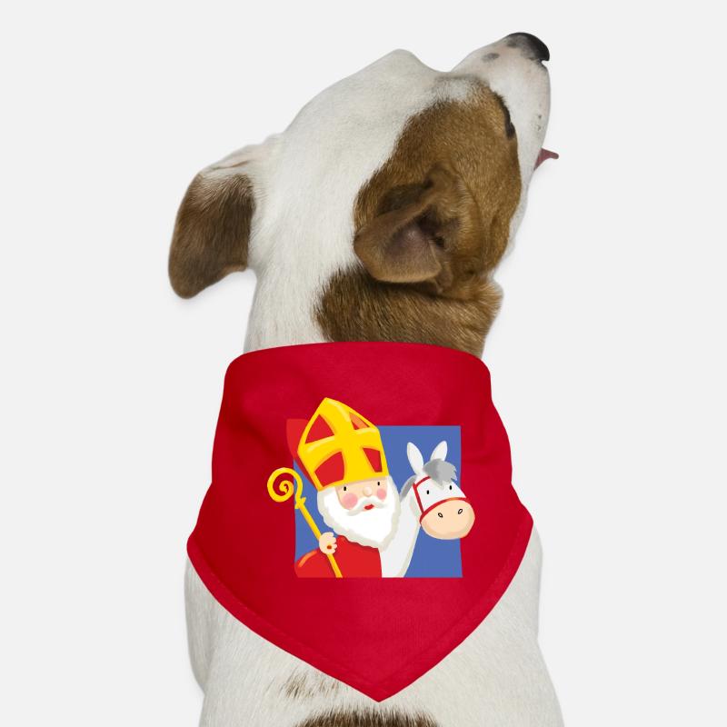 Weihnachtsmann auf Pilz Hunde-Bandana