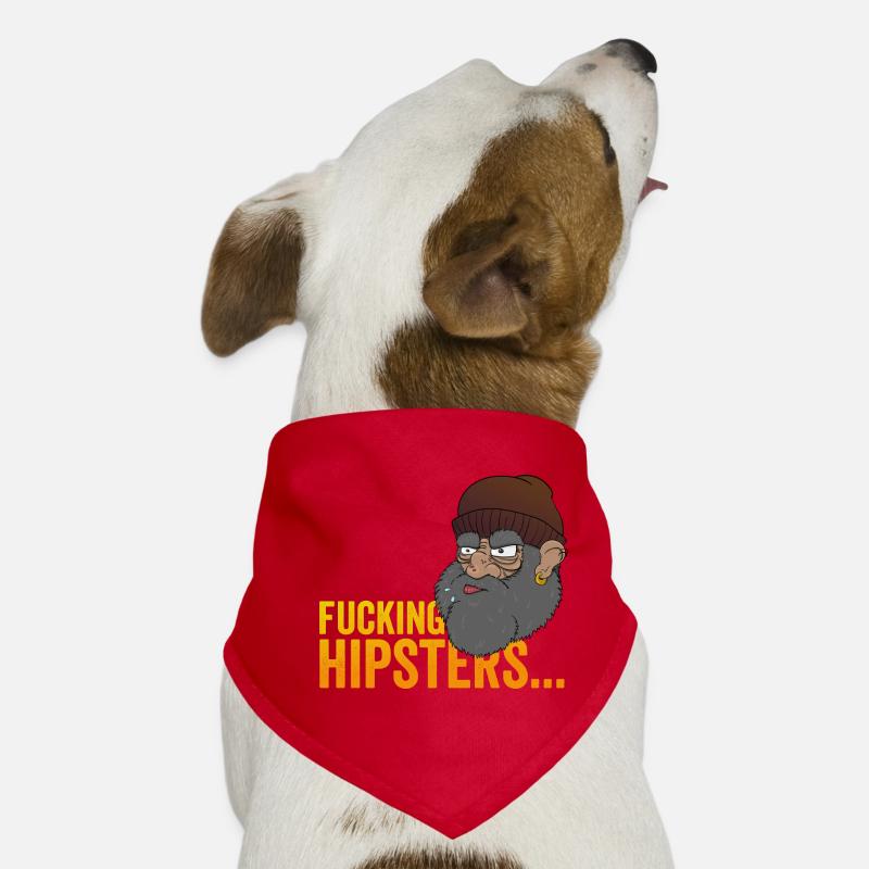 Anti Hipster Hobo - Fucking Hipsters Dog Bandana