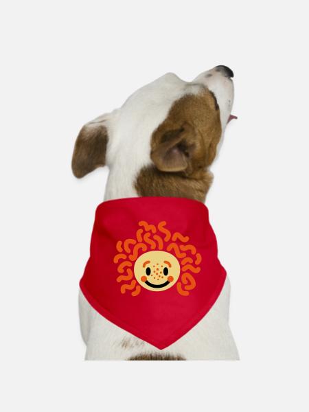 Child with freckles - Dog Bandana - red - Front