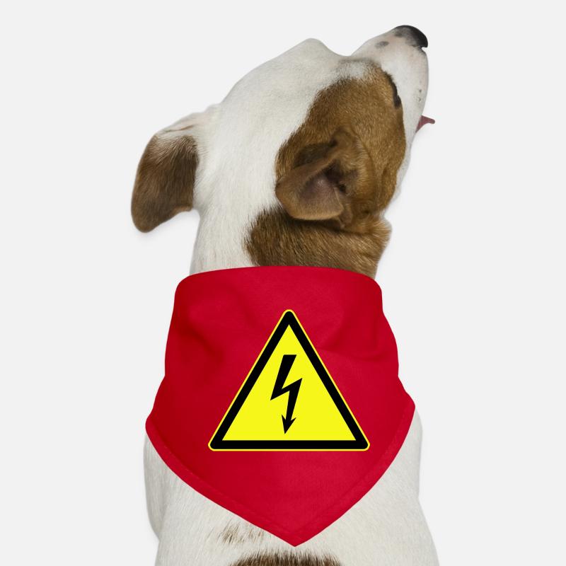 Electrical Warning, Electrical Danger Dog Bandana
