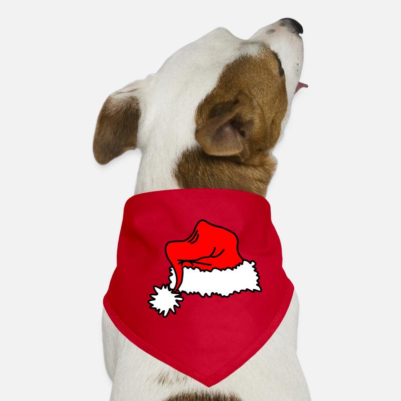 Chapeau de Noël rouge Bandana pour chien