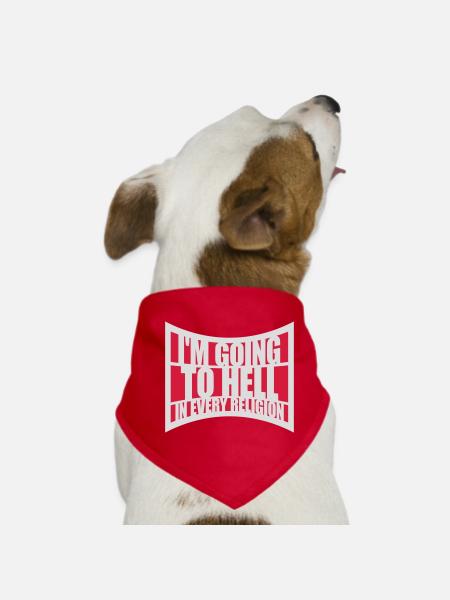 in going to hell - Dog Bandana - red - Front