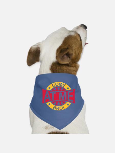 Viens à moi bro - Bandana pour chien - rouge - Devant