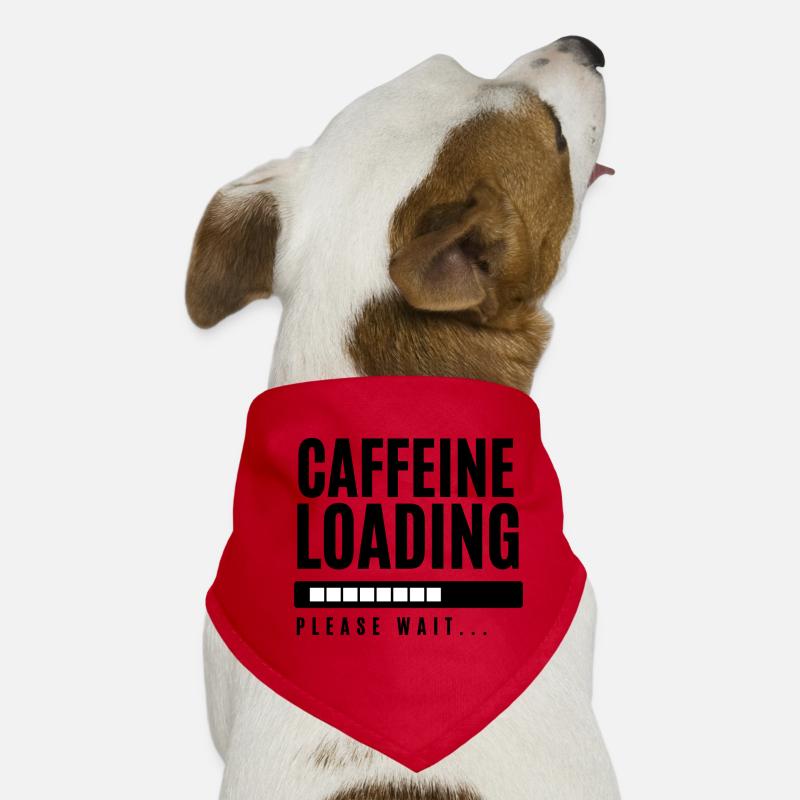 Koffein laden Bitte warten Hunde-Bandana