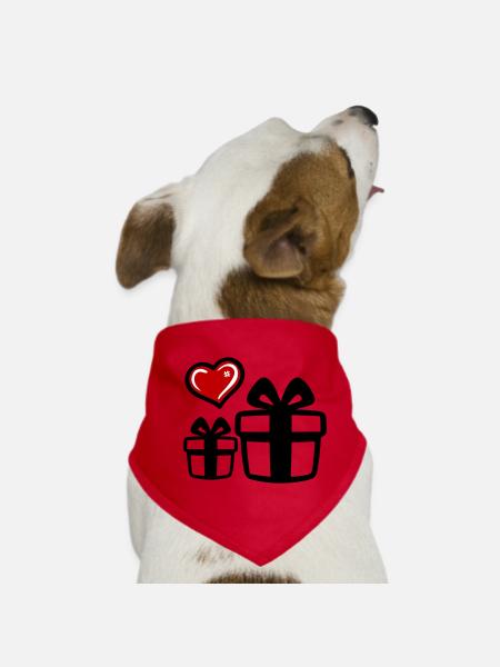 Cadeaux - Bandana pour chien - rouge - Devant