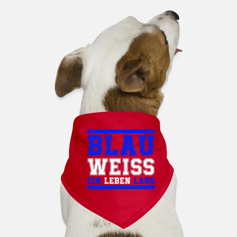 blau weiss ein leben lang Hunde-Bandana
