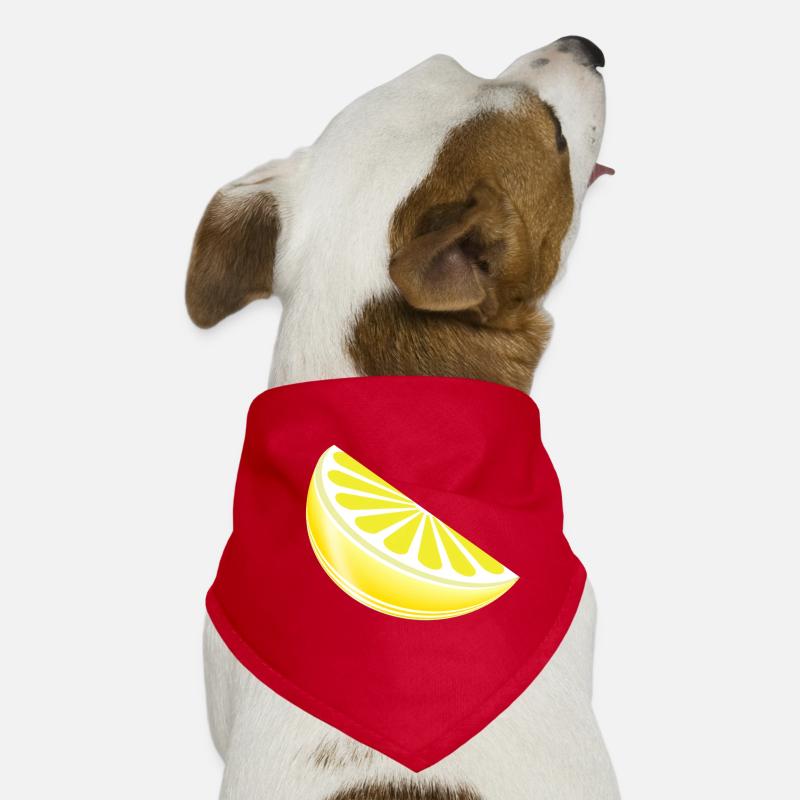 Zitrone Hunde-Bandana
