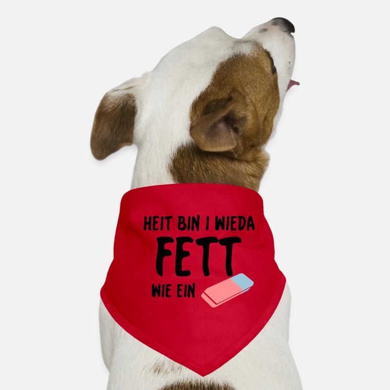 Fett wie ein Radierer Hunde-Bandana