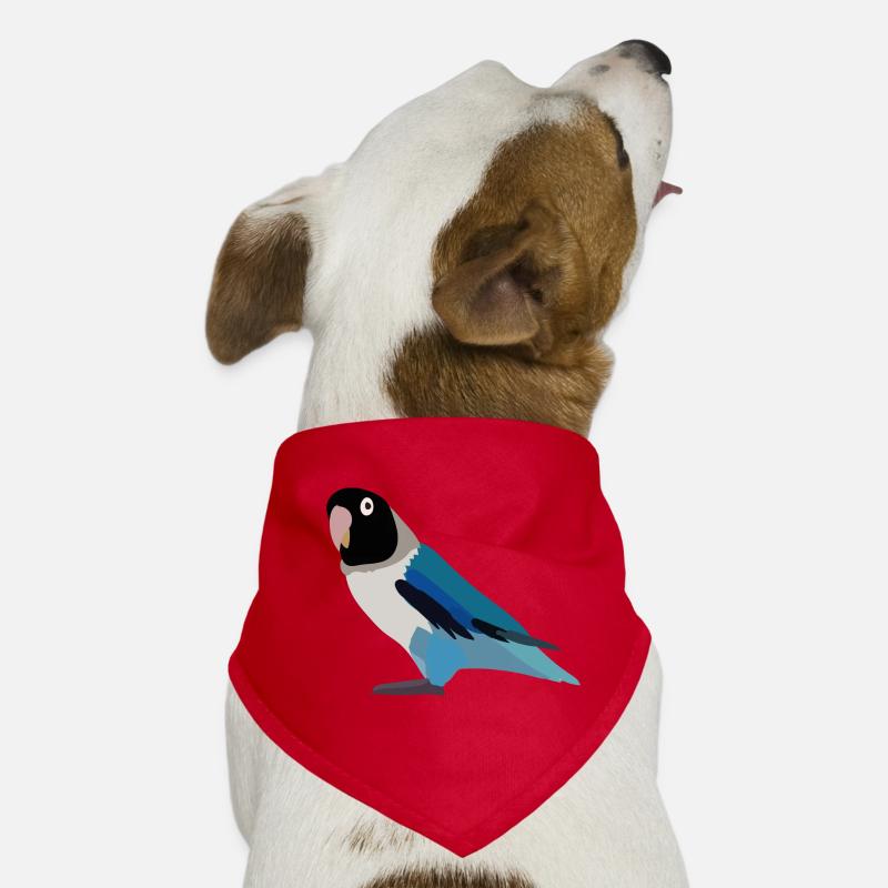 Parrot black blue Dog Bandana