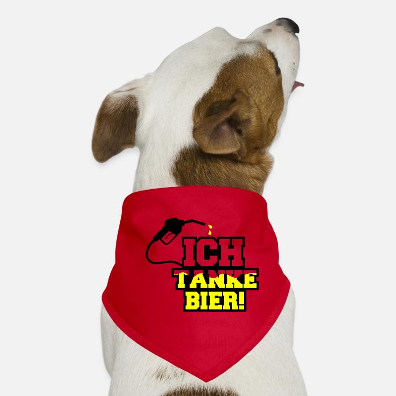 ich tanke bier 01 Hunde-Bandana