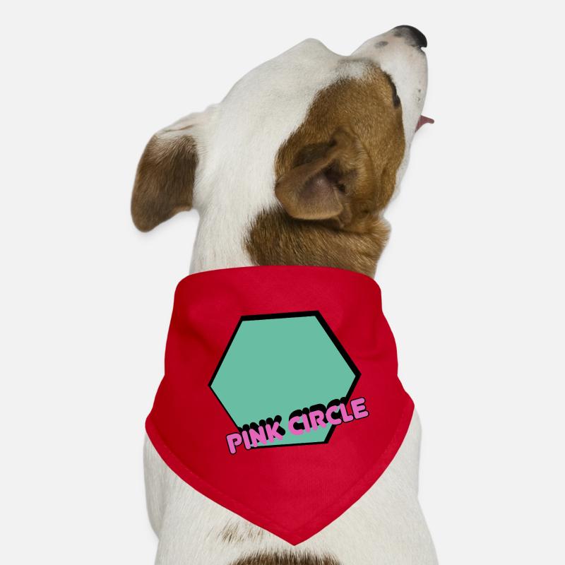 Vintage Hexagon with Text Dog Bandana