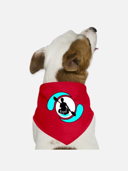 Kajak - Hunde-Bandana - Rot - Vorne