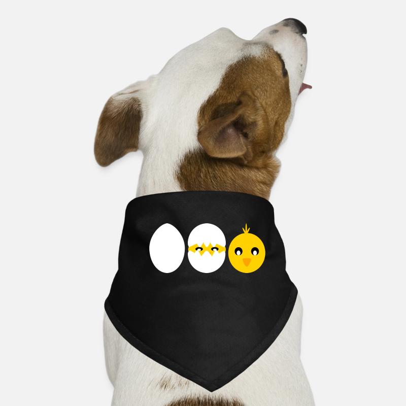 Poussin à éclosion de bande dessinée Bandana pour chien