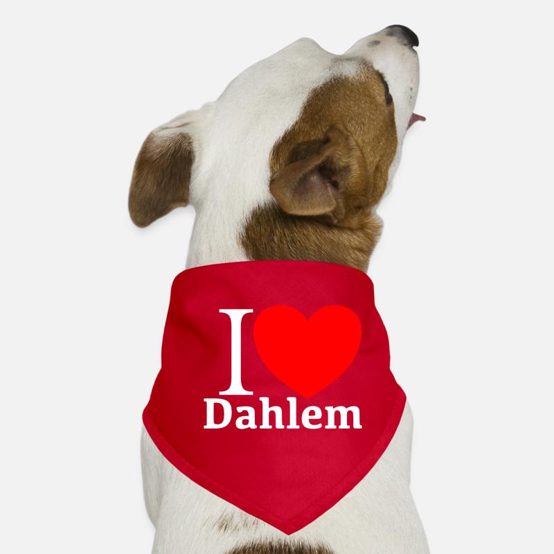 I LOVE Dahlem (Berlin) Bandana pour chien