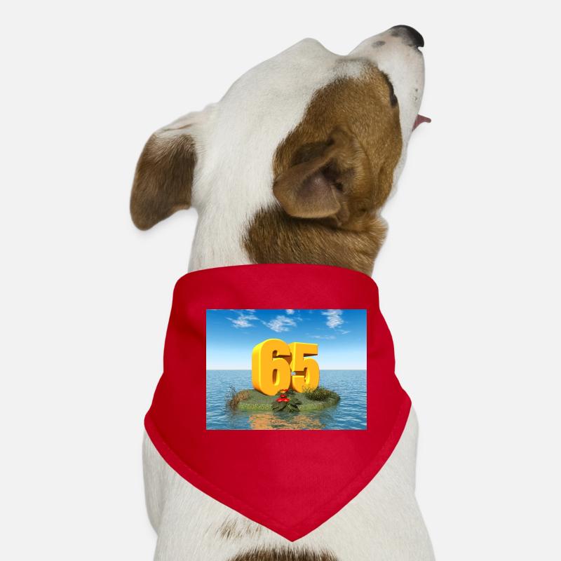 Année 65 Bandana pour chien