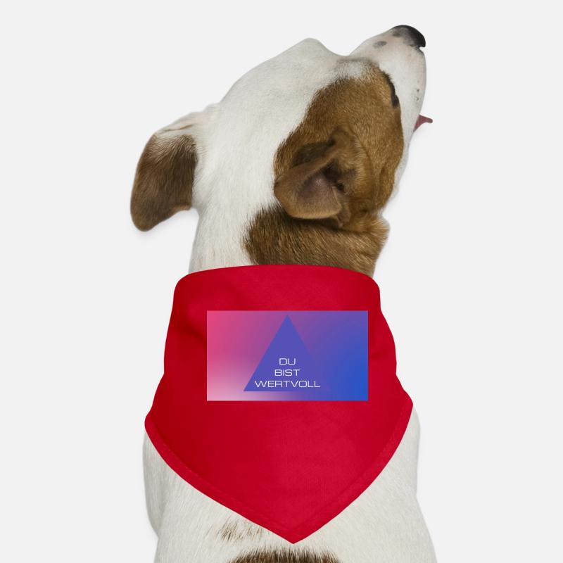 DU BIST WERTVOLL Hunde-Bandana