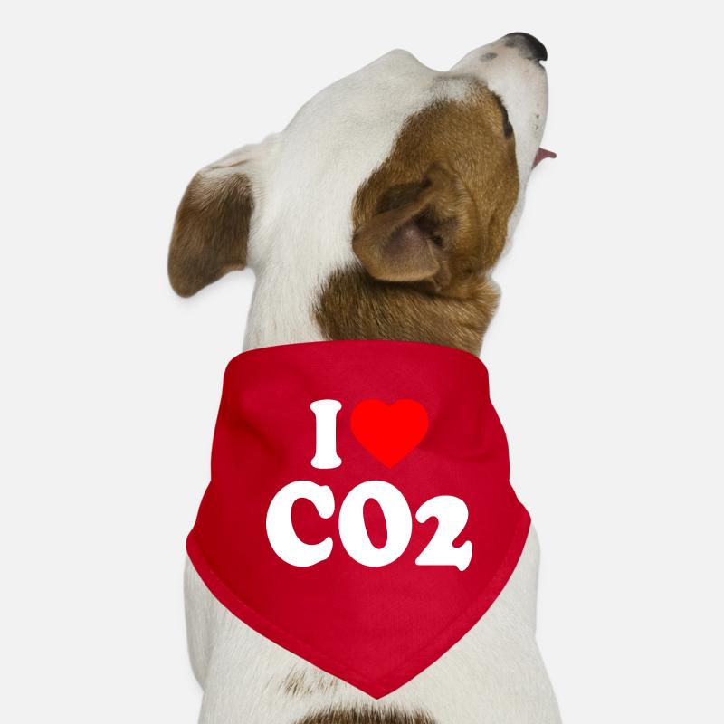 I love co2 Hunde-Bandana