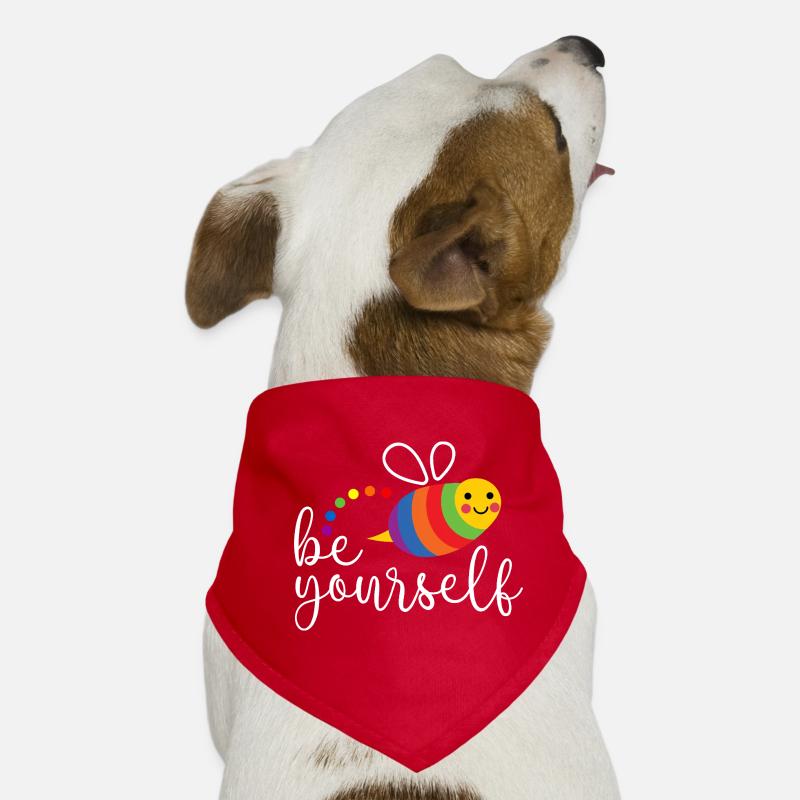 LGBTQ Pride Month - Sei du selbst - Hunde-Bandana - Rot