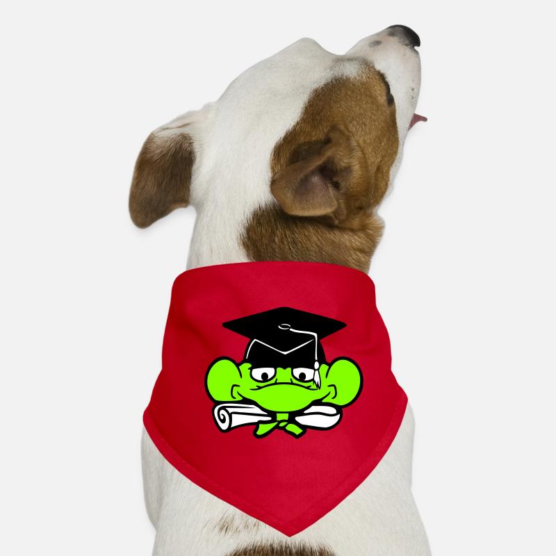frog graduation high school diploma passed college cute Dog Bandana