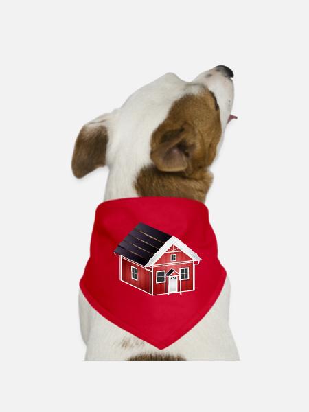 2192215_302465285_zauberhaftes_kleines_rotes_sc - Hunde-Bandana - Rot - Vorne