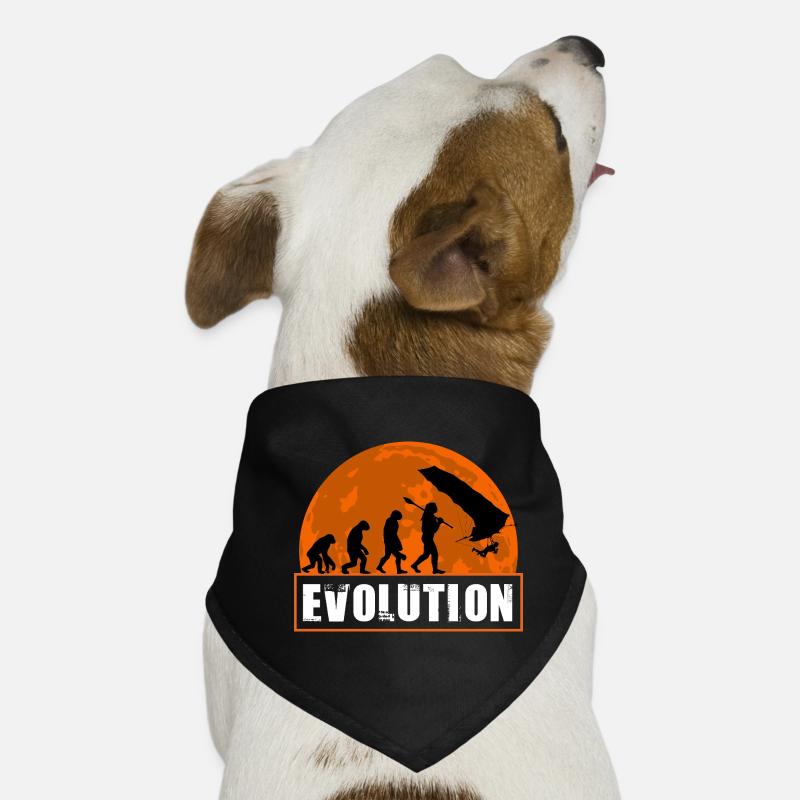 Évolution du design au coucher de soleil de pilote de deltaplane Bandana pour chien