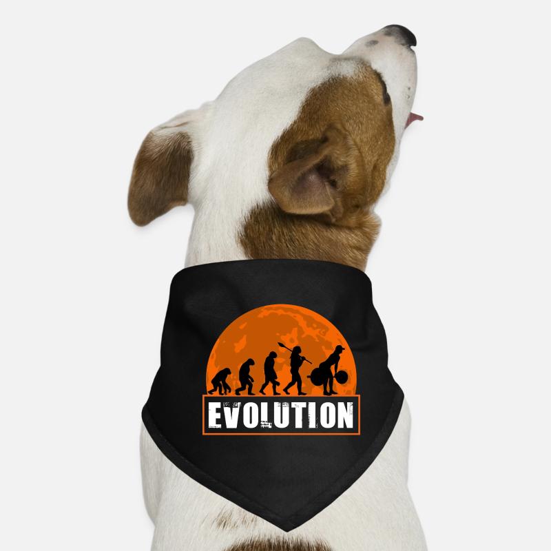 Évolution de l’haltérophilie Gym Fitness Retro Moon Bandana pour chien