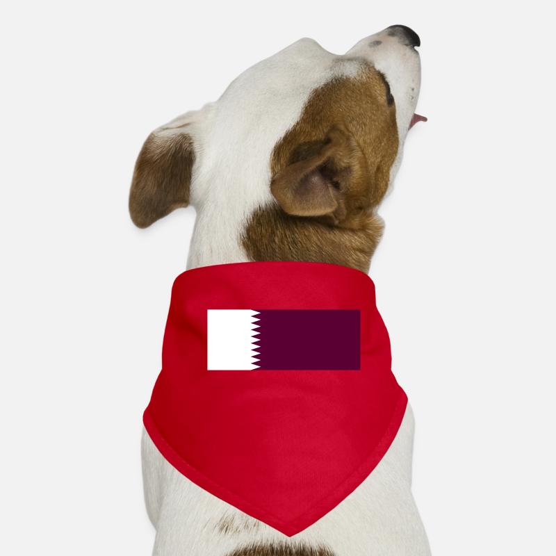 Qatar - drapeau Bandana pour chien