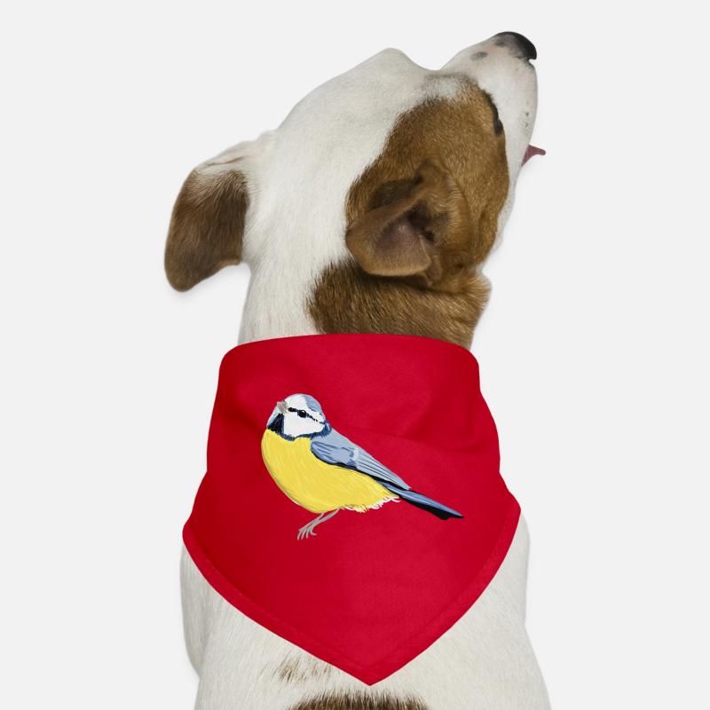 Mésange bleue Bandana pour chien