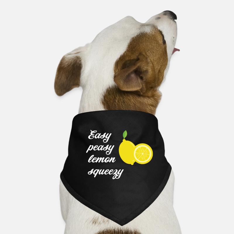 Citrons avec sort Easy peasy lemon squeezy Bandana pour chien
