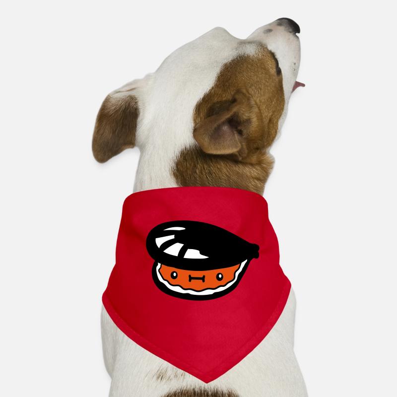 small suesse shell with face Dog Bandana